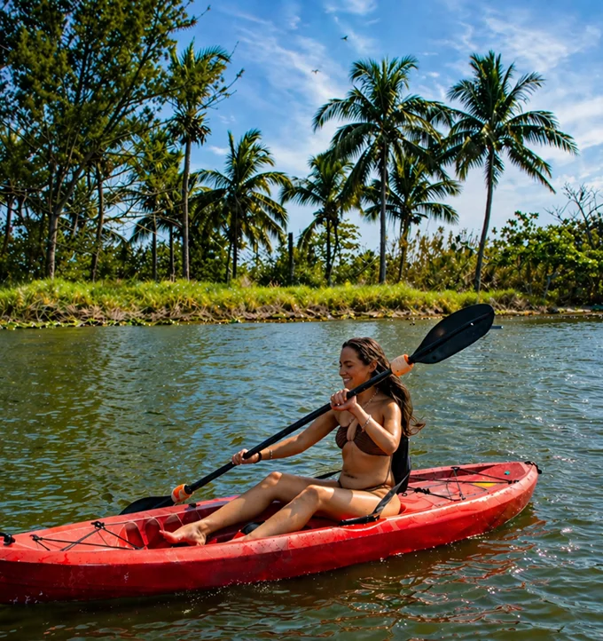 Kayak y mar en Chachalacas